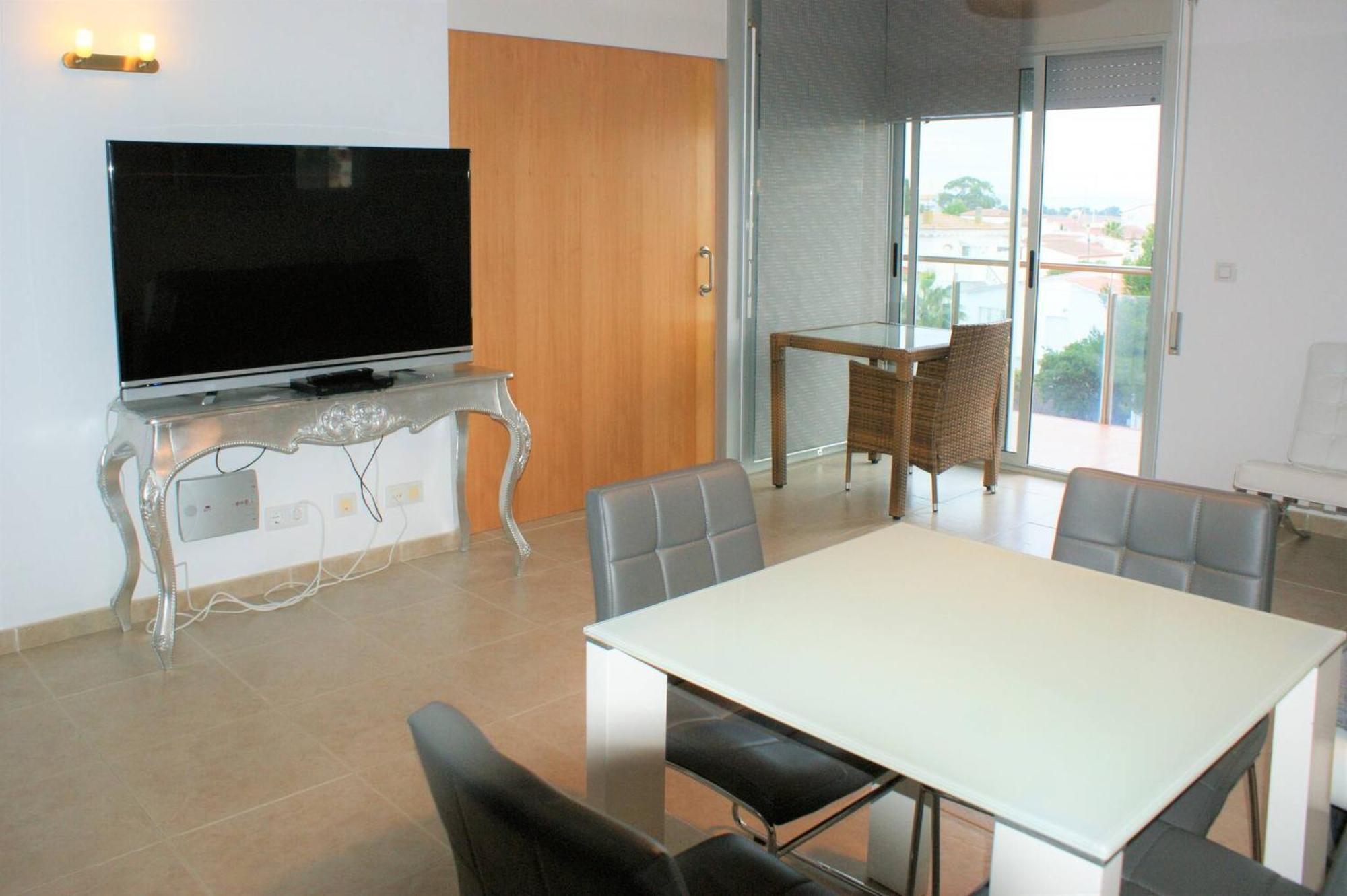 Apartamento En Roses Con Vistas Al Canal Y Piscina 外观 照片
